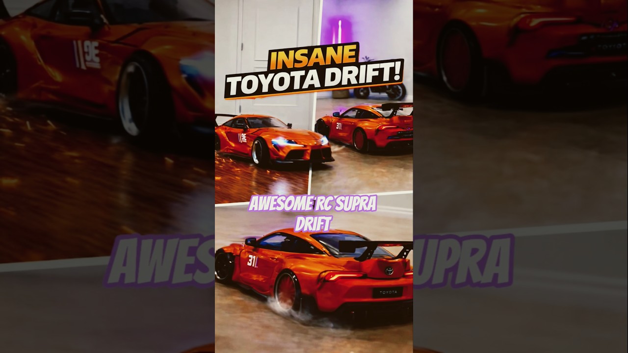 Insane Toyota Supra RC Drift 🔥 Realistic RC Car Drifting Indoors | RC Toys with Arnab #rctoys