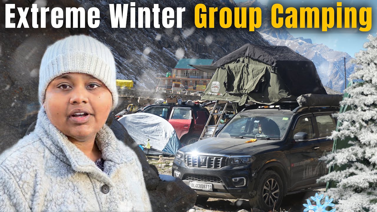 Ep-2 । Winter Camping Festival In Koksar🏕️ । extreme Car Camping 