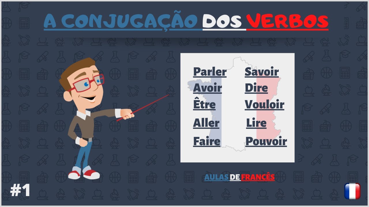 Os principais verbos em Francês Conjugados | Les verbes | Francês básico ao Avançado. 1/2