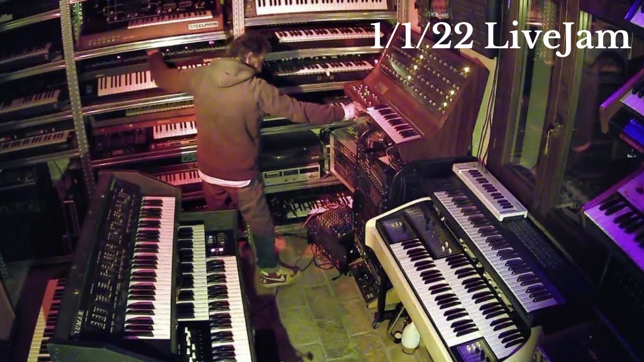 1/1/22 LiveJam - Jen Synx508/Welsone prototype/CRB Vocostrings/Viscount ImperialSuper/Farfisa F6