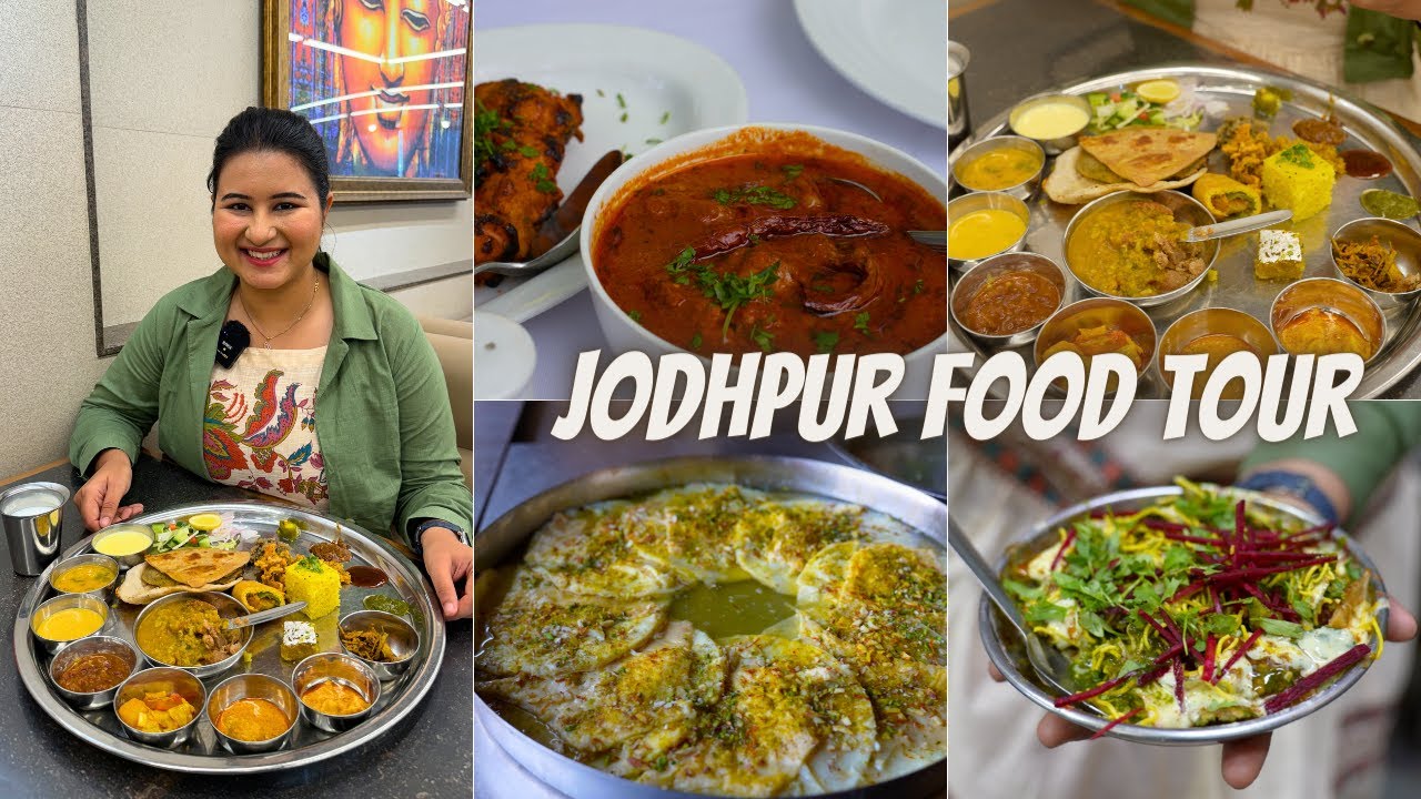 Best JODHPUR Food Tour | Laal Maas, Rajasthani Thali, Malai Roti & More | (Part 2)