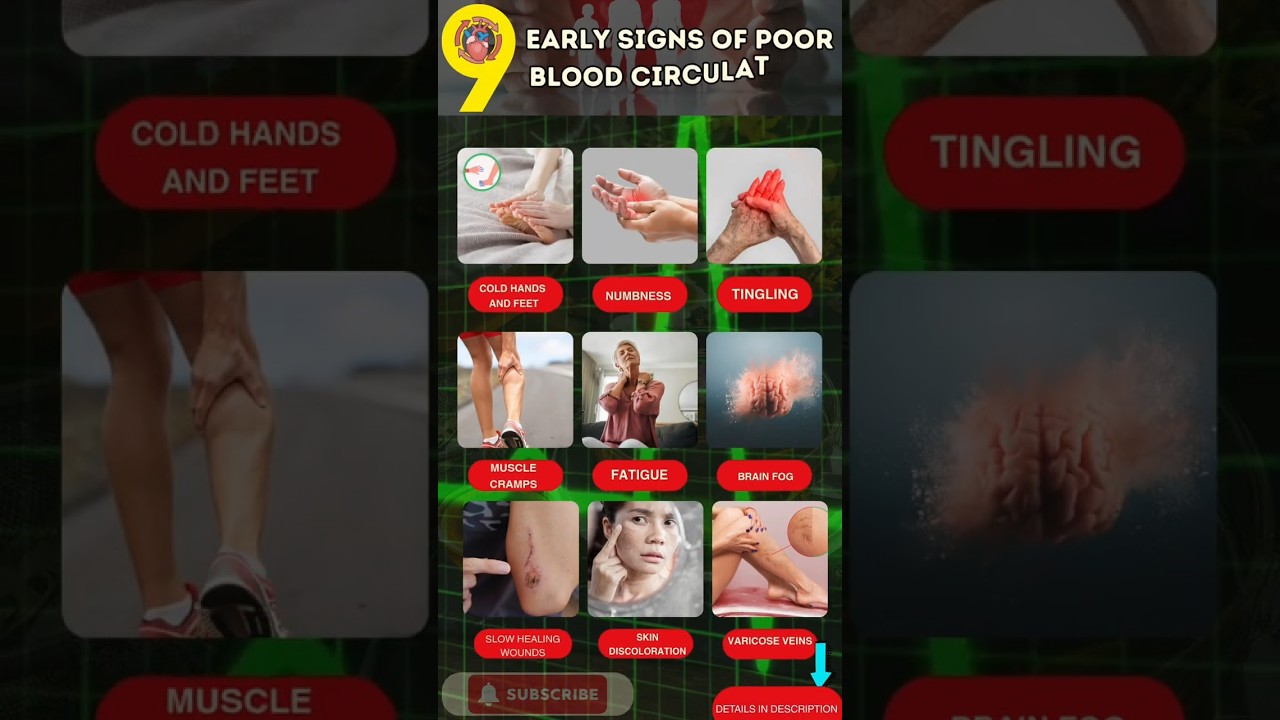 9 Early Signs of Poor Blood Circulation