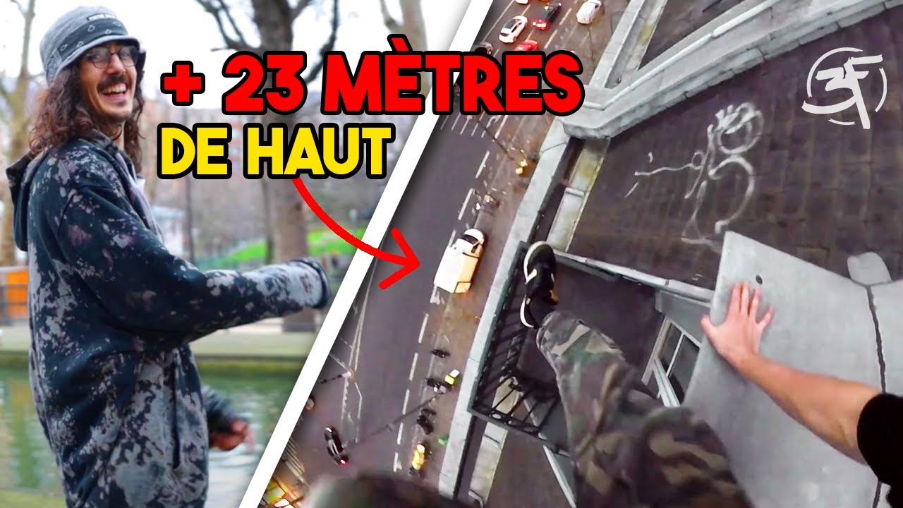 On fait du PARKOUR dans PARIS (et on va sur un toit) - 3F