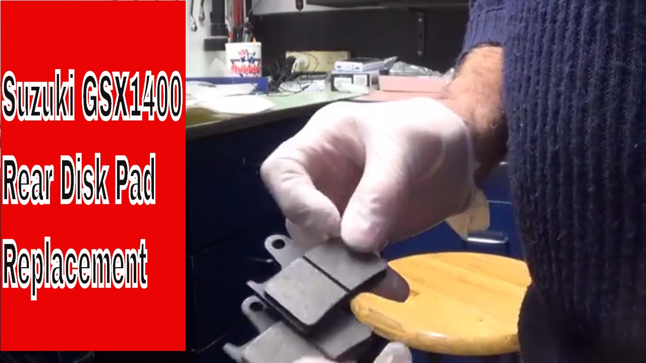 Suzuki GSX1400 rear brake pad replacement
