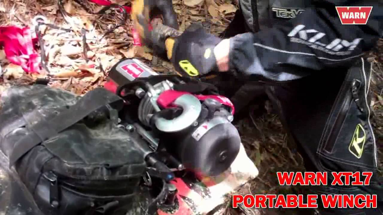 WARN XT17 Portable Winch in action