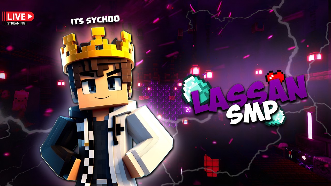 LASSAN SMP 😈 JAVA + PE 24/7 🔥 Minecraft Live 🔴