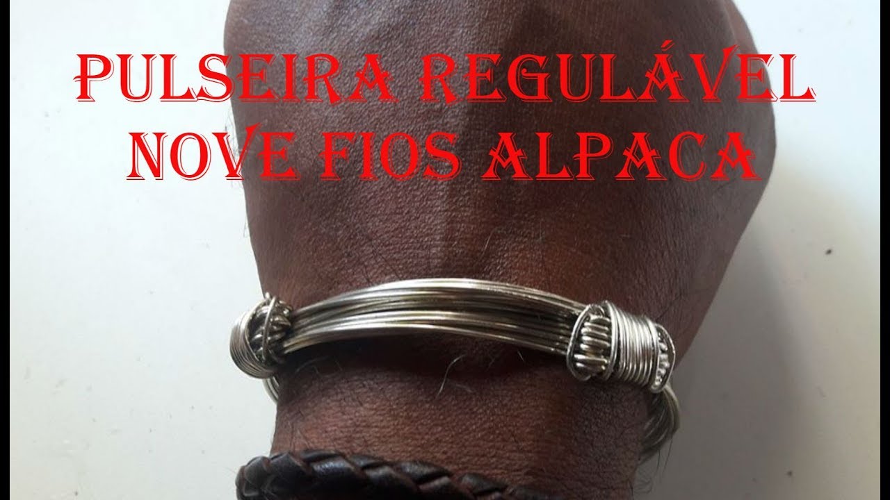 Pulseira Regulável Nove Fios Alpaca
