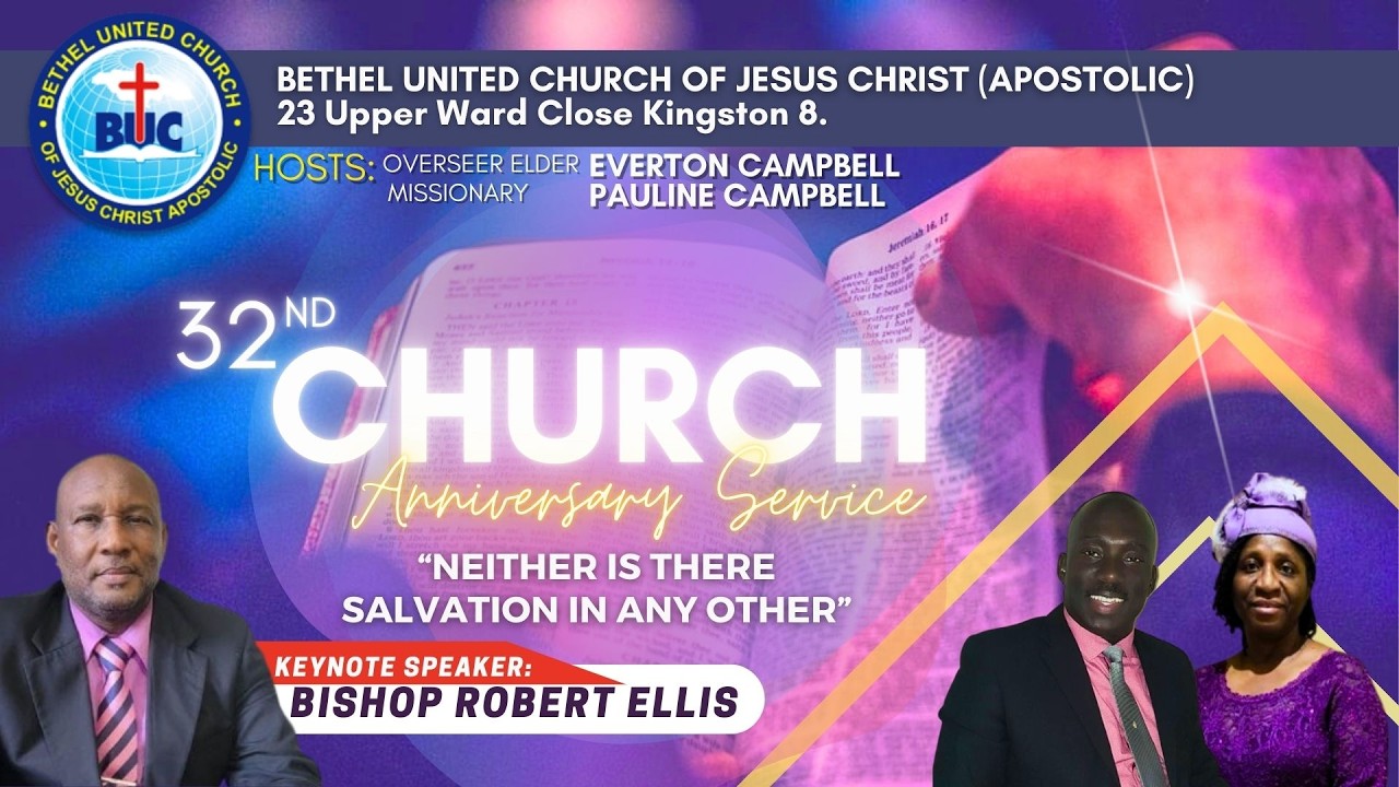 BUC WARD CLOSE |32 Anniversary Service (8-FEB-26)- Bishop Robert Ellis