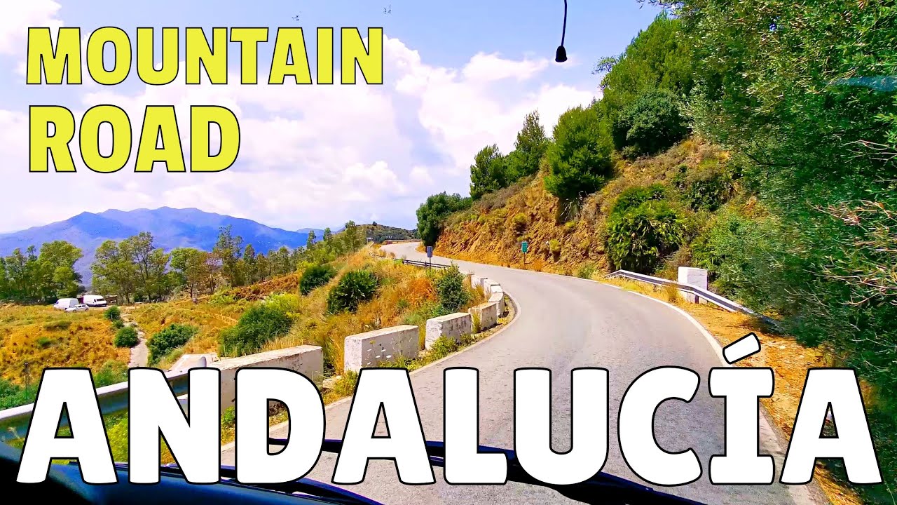 Driving in Andalucía 🚌 Bus Ride through Mountain Roads with Great Views, Spain 4K