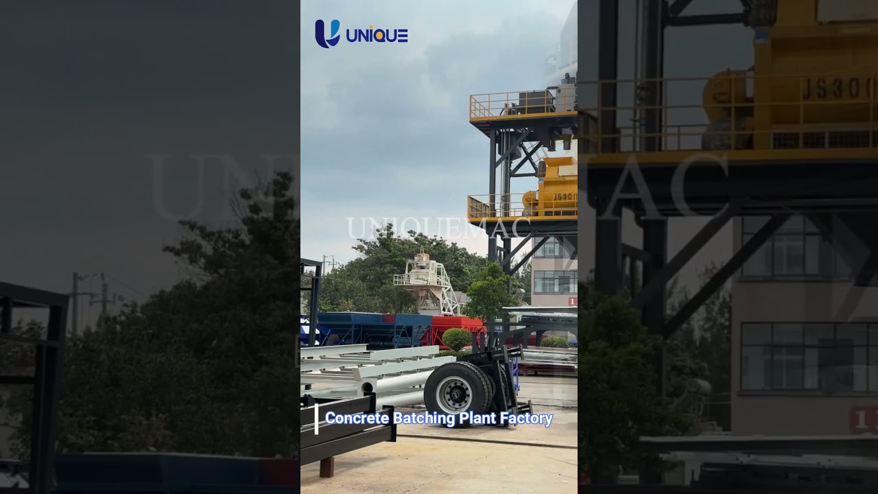 UNIQUEMAC High-Performance Concrete Batching Plant.  