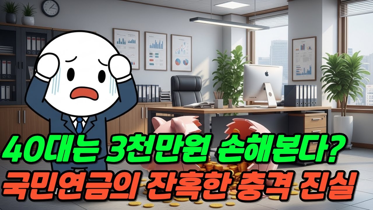 40대가 몰랐던 국민연금 진실, 3천만원 손해보는 이유