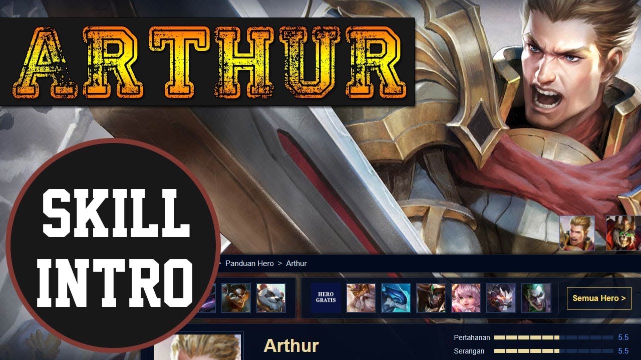 ARTHUR SKILL INTRO AOV (ARENA OF VALOR)