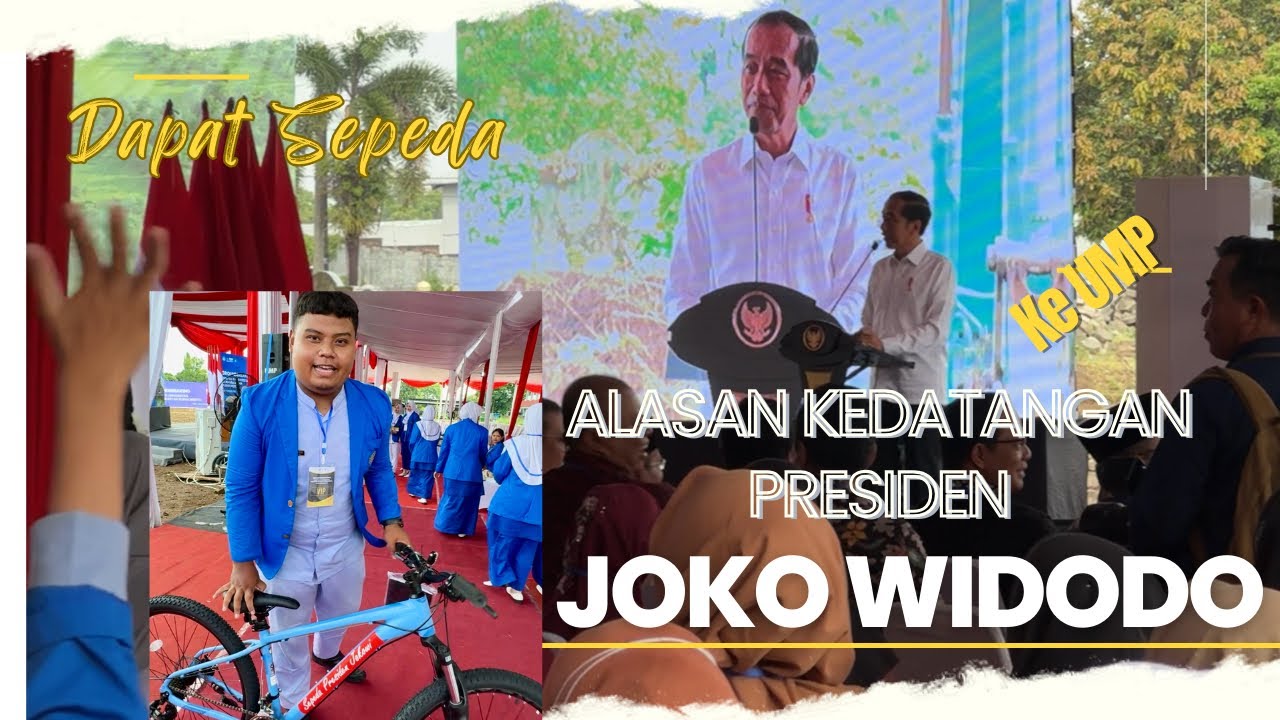 JOKOWI KE KAMPUS II UMP BUAT BAGI SEPEDA LURR‼️| GROUNDBREAKING UNIVERSITAS MUHAMMADIYAH PURWOKERTO