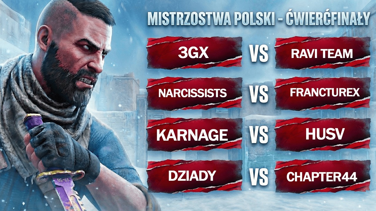 DZIADY ESPORTS VS CHAPTER44 | KARANGE VS HUSV - MISTRZOSTWA POLSKI - ĆWIERĆFINAŁY | ZIMA 2026