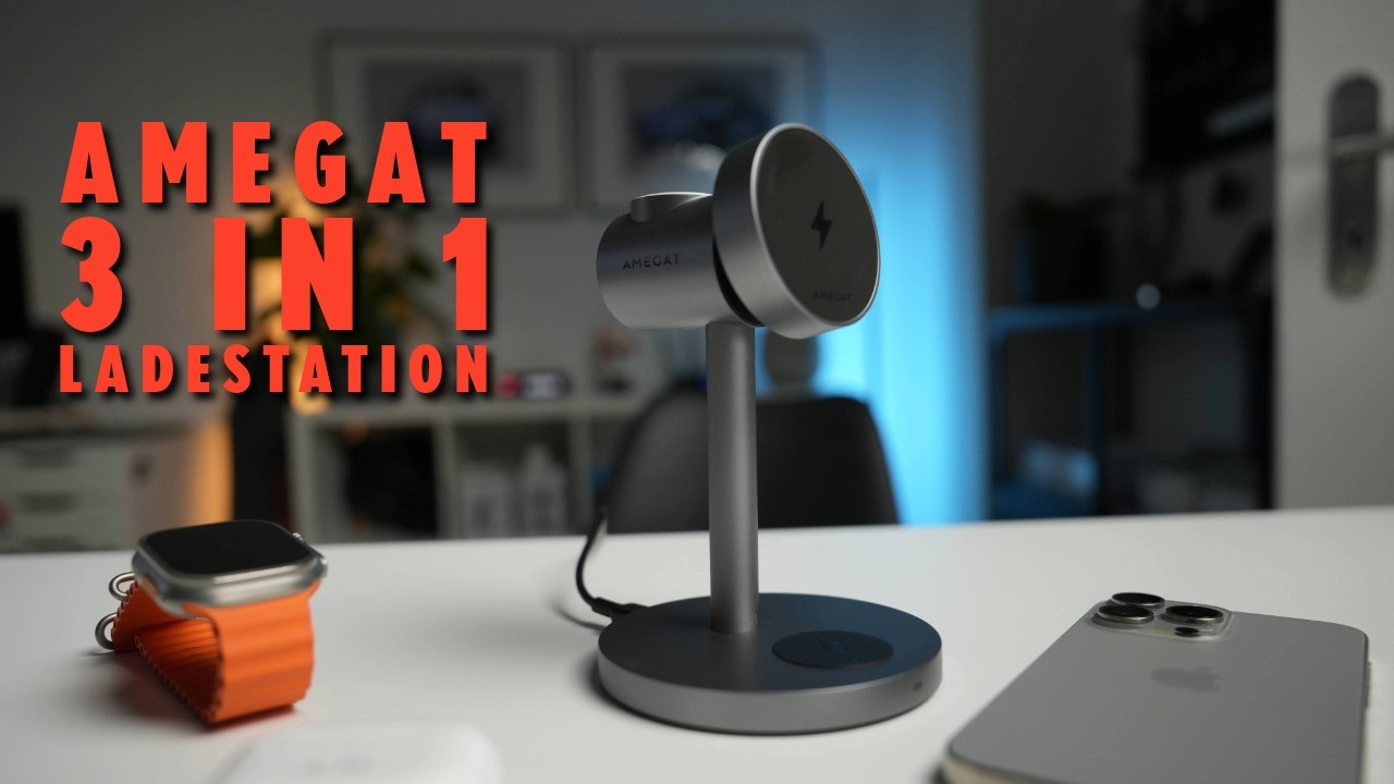 iPhone Ladestation mit Qi2! Amegat 3 in 1