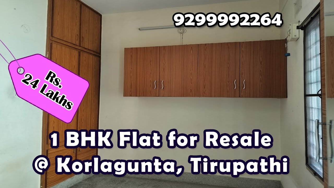 1 BHK Flat for Resale@ Korlagunta, Tirupathi #realestate #tirupatirealestate #property #resale #1bhk