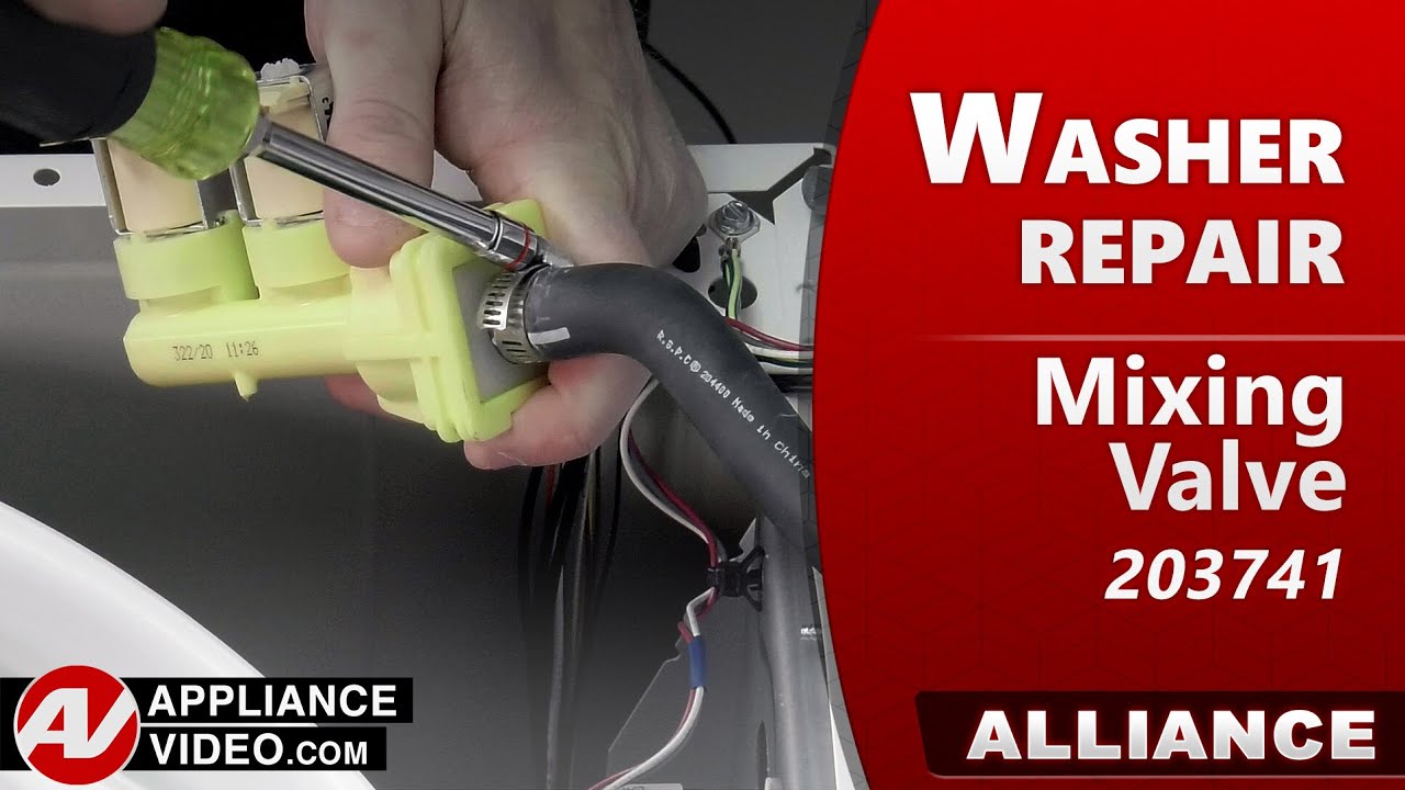 Washer - No Hot Water - Mixing Valve Repair