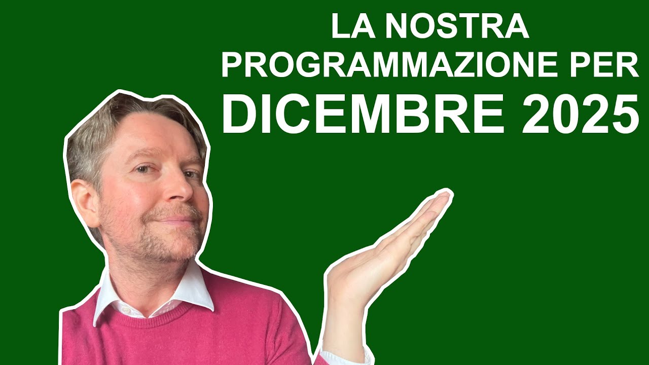 Cosa faremo a DICEMBRE! Un altro arrivo attesissimo, e un nuovo videogioco live!
