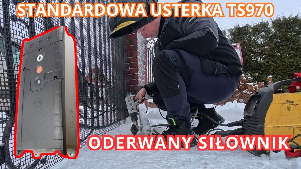 Naprawa bramy dwuskrzydłowej  oraz diagnostyka typowej usterki sterownika GfA TS971