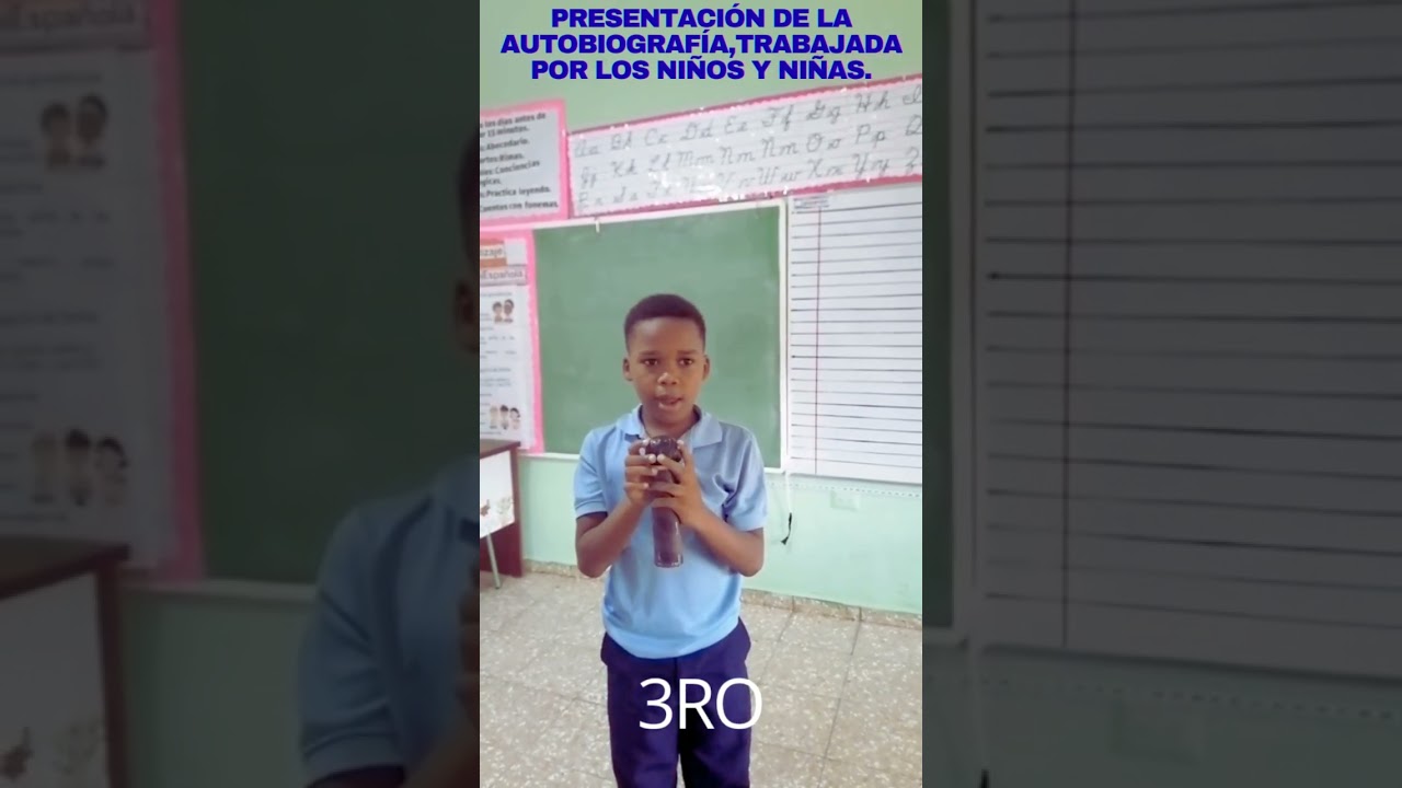 Presentación de la autobiografía,trabajada por los niños y niñas de 3ro