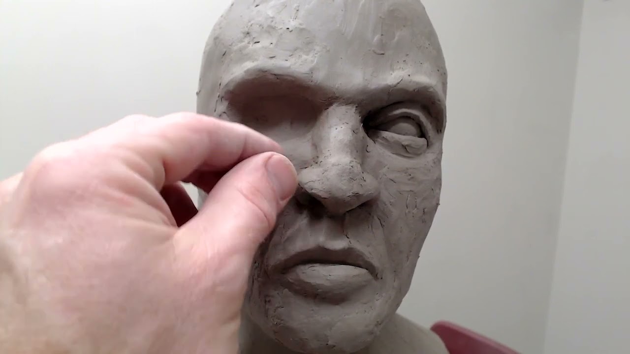 6 - Sculpting a Ceramic Bust - The eyes