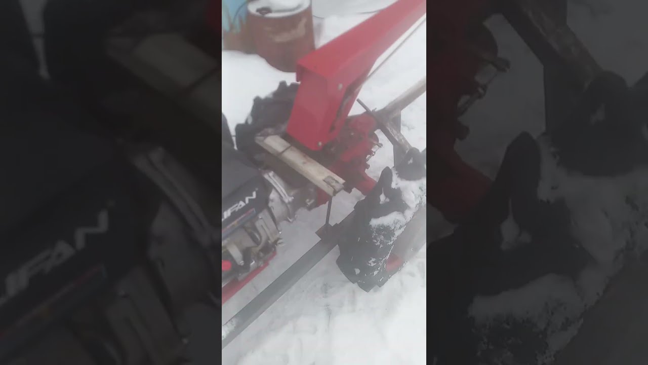 Отвал самодельный на мотоблок МТЗ 