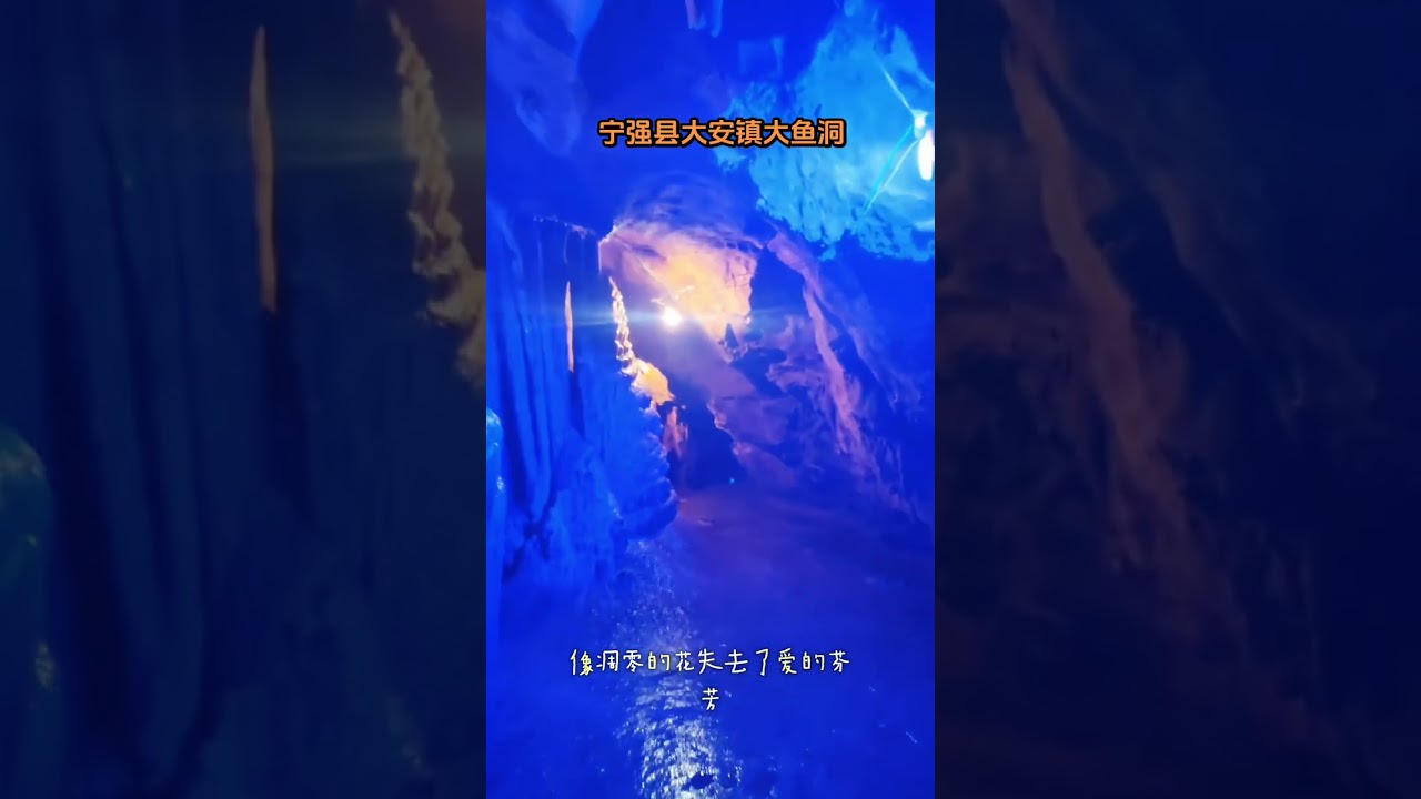 大鱼洞”位于宁强县大安镇大鱼洞村，门票20元。据说大禹治水时曾在此处休息，人们便称此洞为“大禹洞”，时间久了慢慢传成了“大鱼洞”。#旅行 #自然奇观 @ZX123