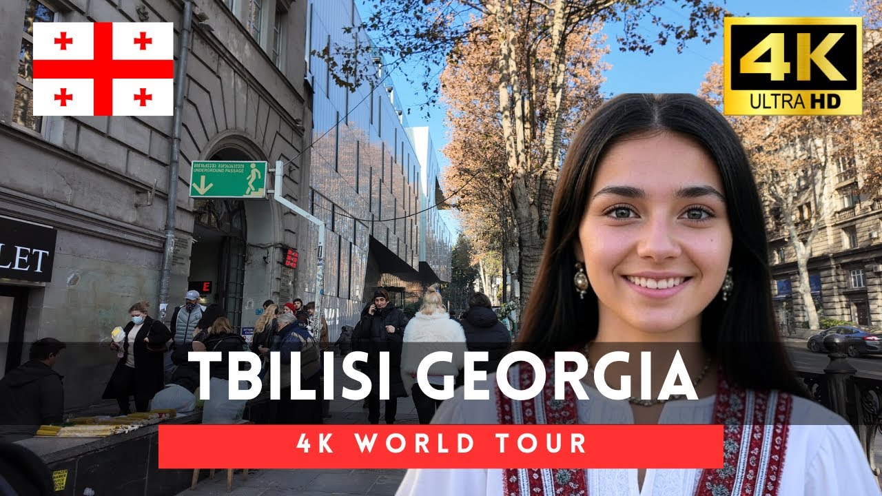 🇬🇪Georgia 4k walk - Tbilisi 4 hours 4K Downtown Walking Tour｜Dec 2024