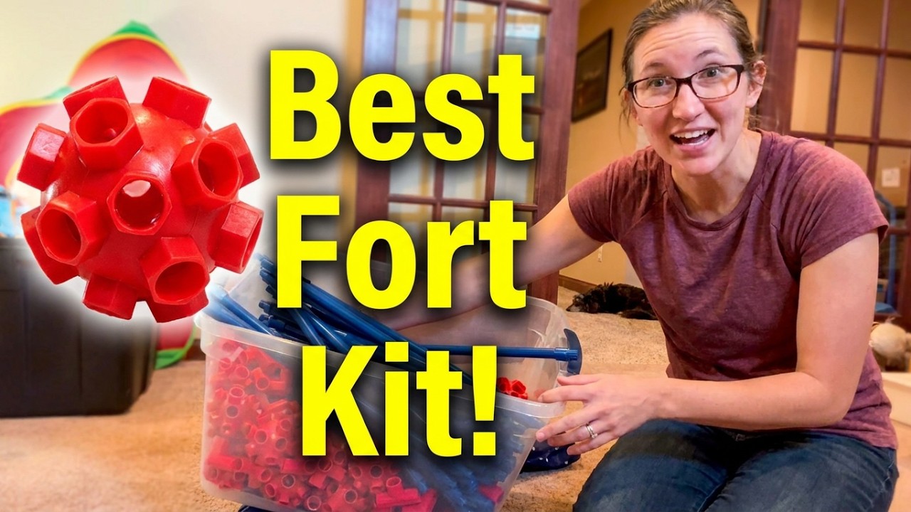 Best Fort Building Kit for Kids! 140pcs STEM Construction Toy Review | Easy to Build & Lightweight