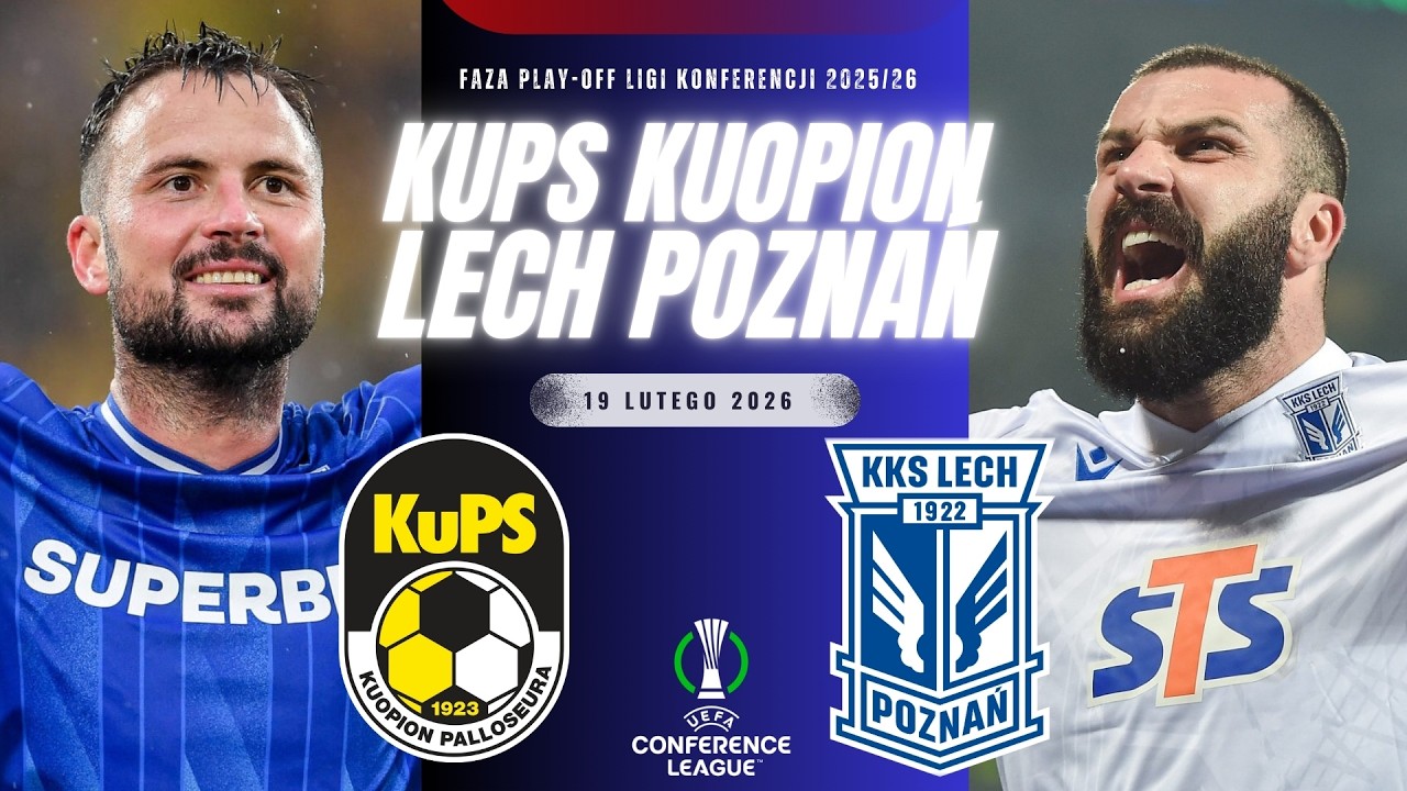 KUPS 0-2 LECH POZNAŃ | PLAY-OFF LIGA KONFERENCJI UEFA KOMENTARZ NA ŻYWO STREAM ONLINE