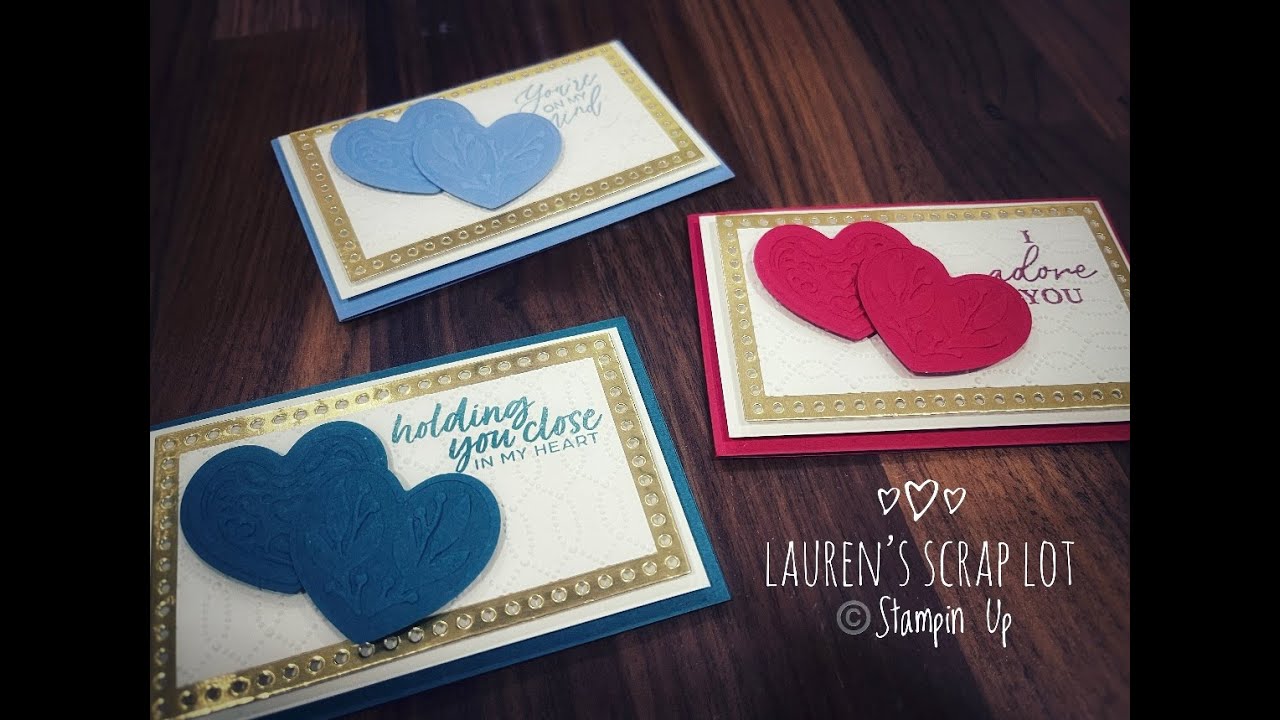 Adoring Hearts Stampin Up Mini Card Set