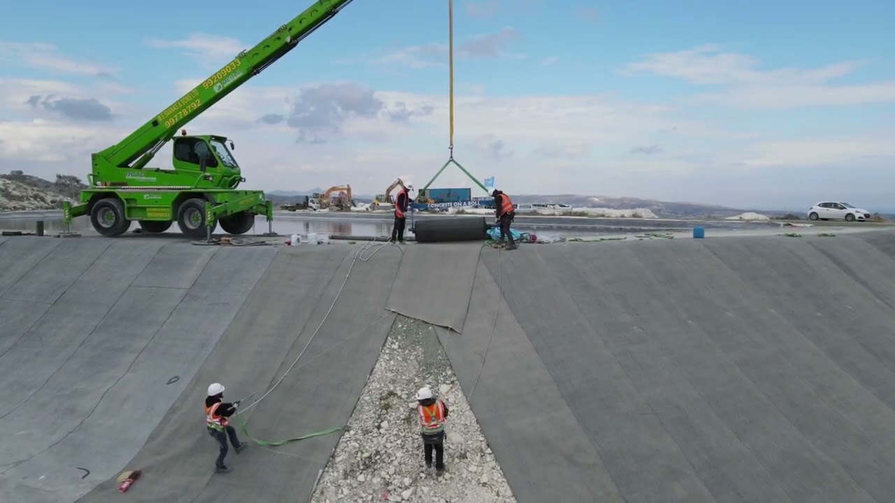 USE CONCRETE CANVAS FOR SLOPE PROTECTION