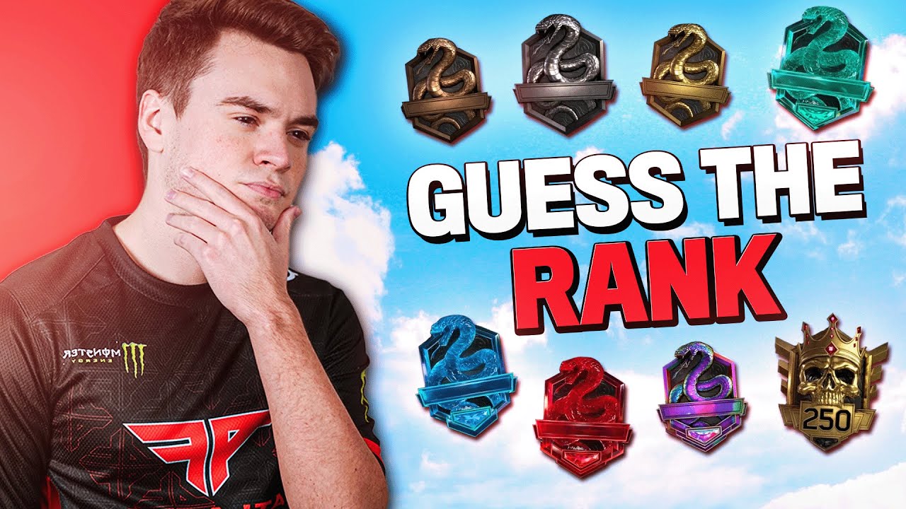 Guess The Rank in Call of Duty (But we used aBeZy's OWN clip) | ATL FaZe