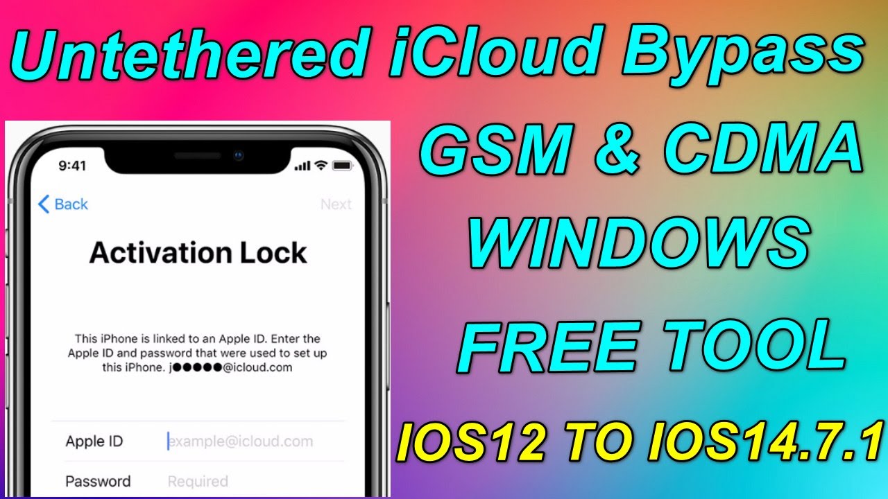 Windows|Untethered iCloud Bypass GSM & CDMA Free Tool 2021|iOS12-iOS14.7.1