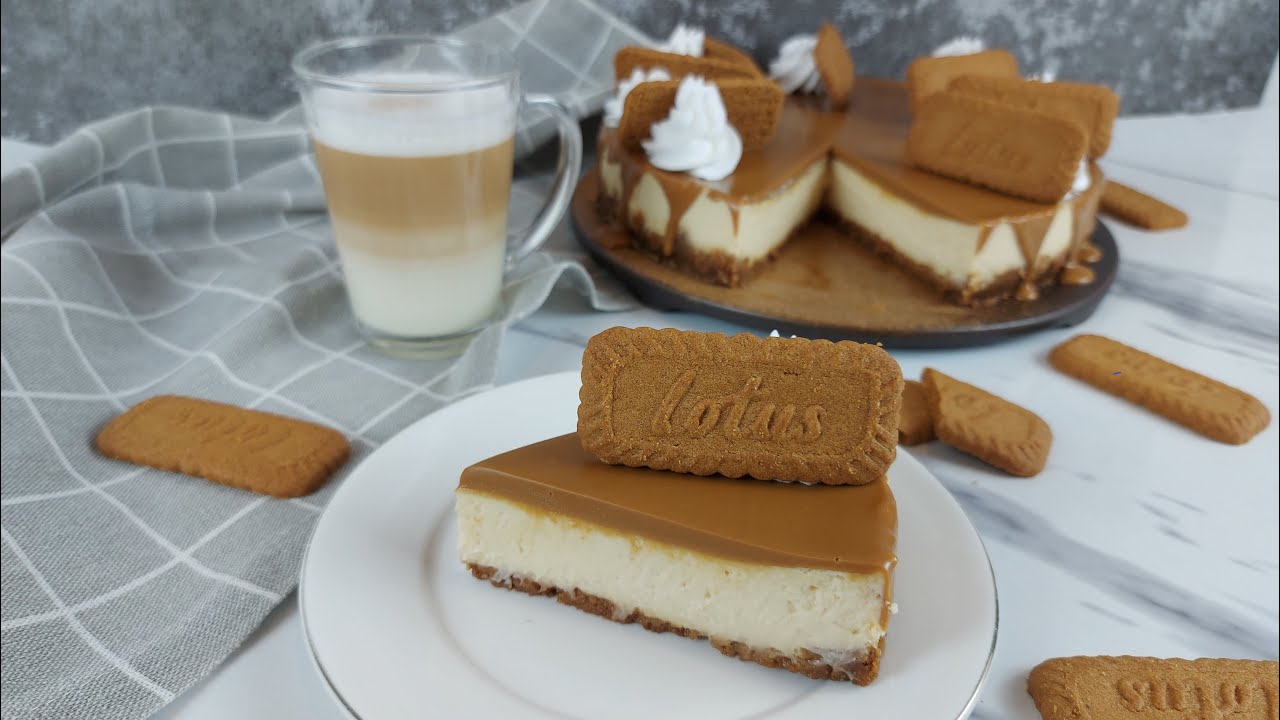 تشيز كيك اللوتس المخبوز || Baked Lotus Cheesecake