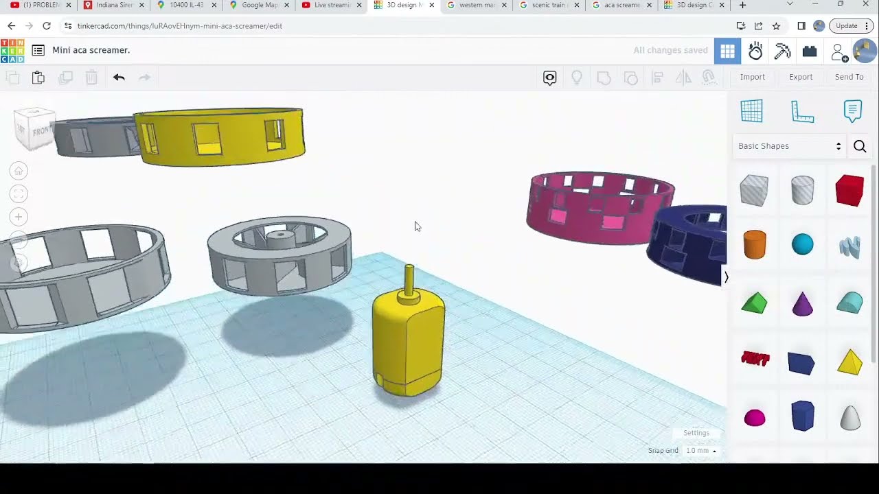 Designing the mini aca screamer.