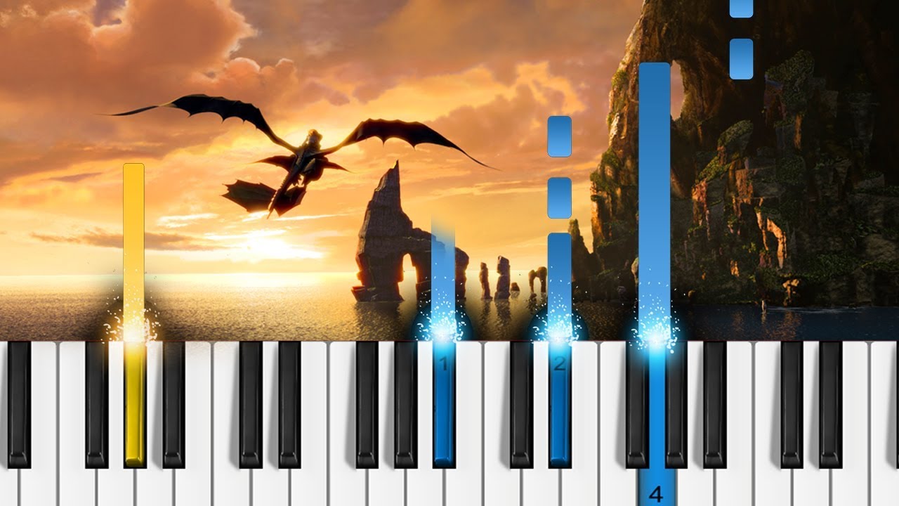 Romantic Flight - [How to Train Your Dragon - Main Theme] - Piano Tutorial & Sheets!