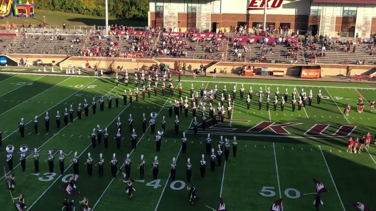 Marching Song & Yea Eastern - pregame - 10/15/22 - EKU Marching Colonels