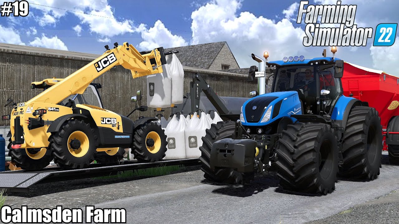 Buying New Holland T7.315 and Spreading LIME│Calmsden Farm│FS 22│Timelapse 19