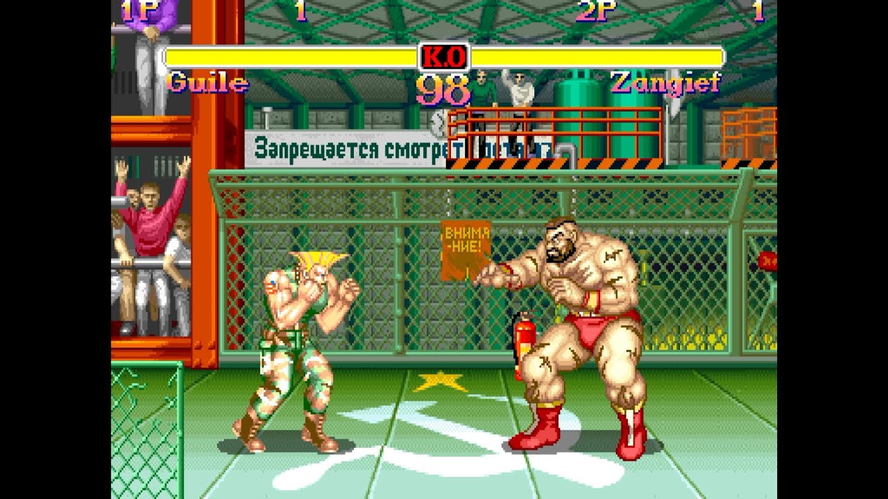 Street Fighter II PS5 4K 60FPS - Guile vs Zangief (Hardest AI)