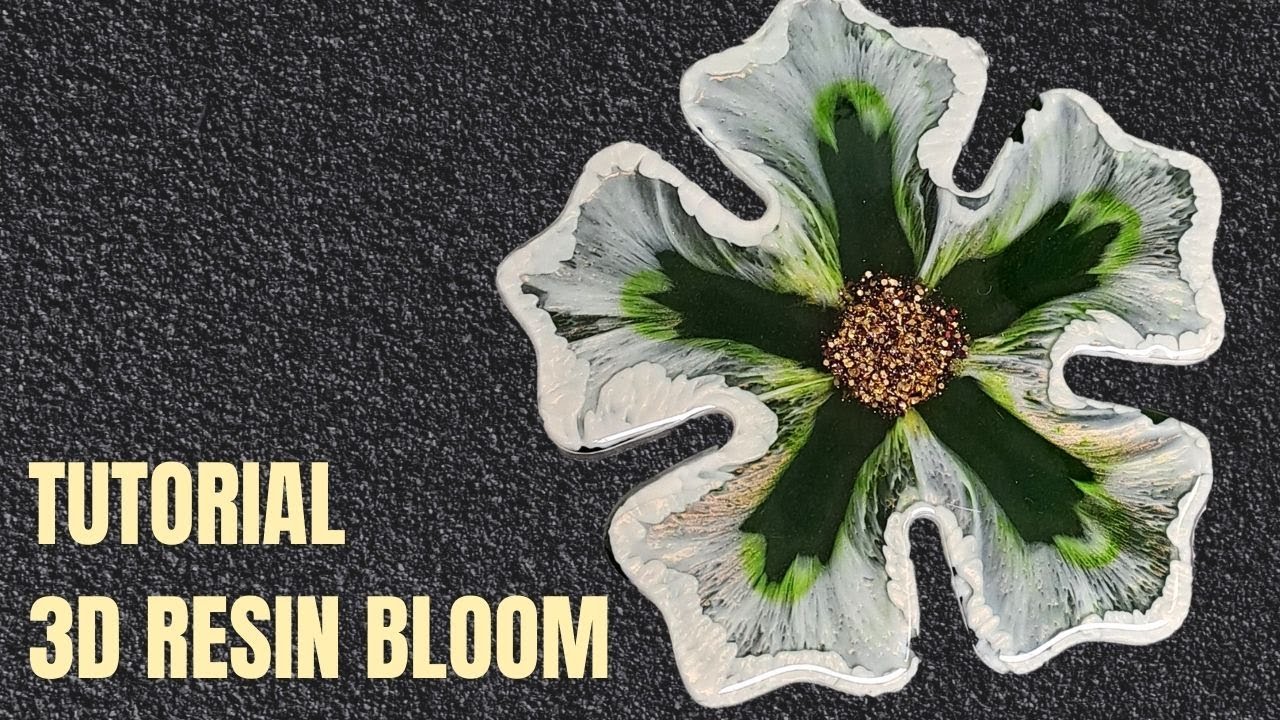 Green Lace 3D RESIN BLOOM Tutorial (with subtitle)