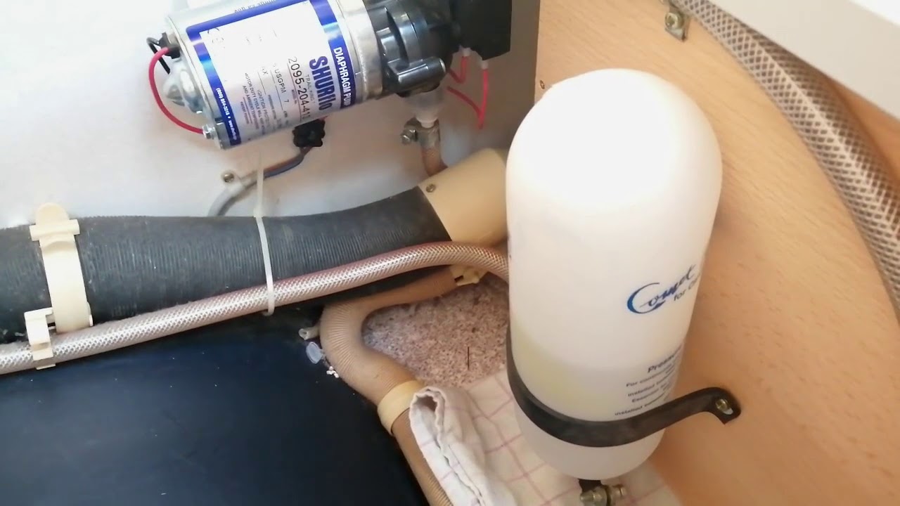 How to fix pulsing water pump and flow in motorhome/caravan/boat