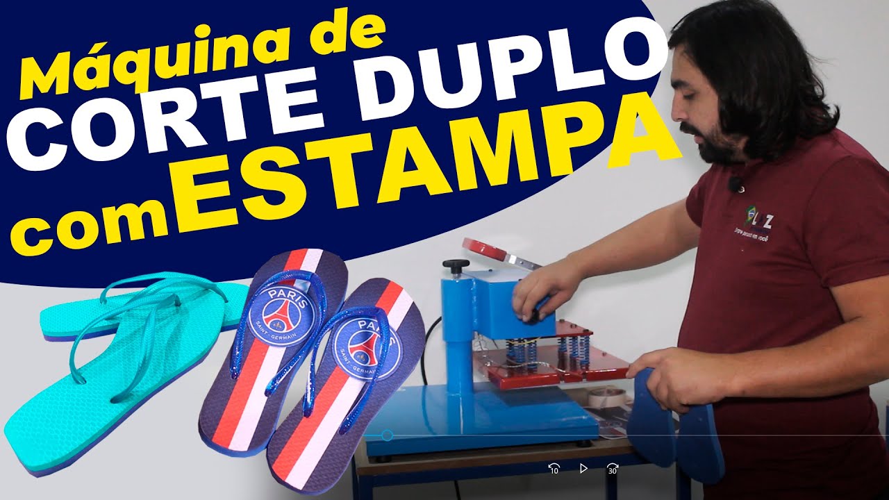 Máquina de Corte Duplo com Estampa