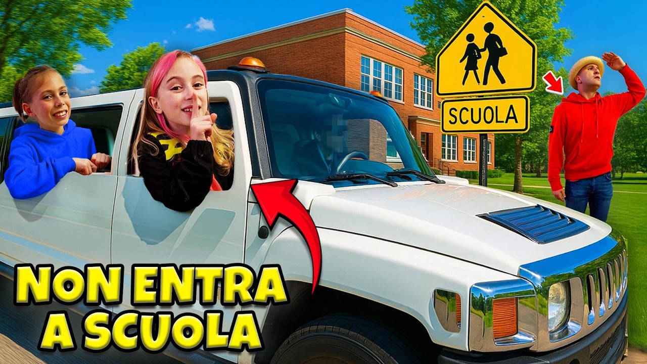 GIORGIA NON ENTRA A SCUOLA PERCHÉ C'É SCIOPERO E VA A FARE SHOPPING CON UNA LIMOUSINE GIGANTE!