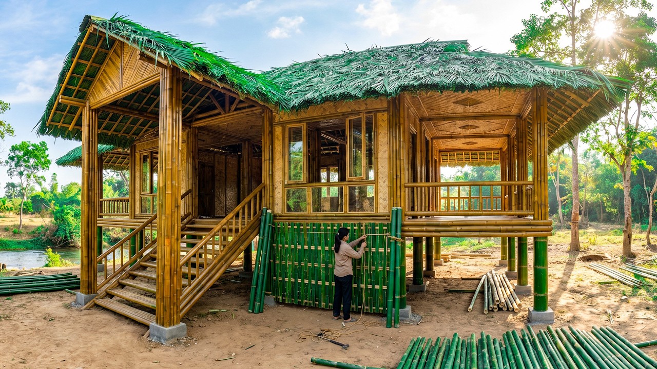 She Turned Raw Bamboo Into a Beautiful Riverside Home