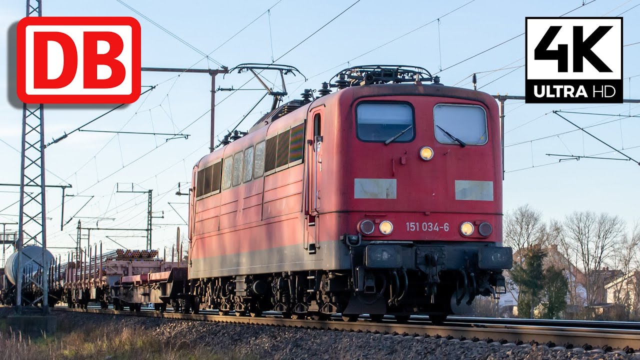 DB Cargo 151 034 met Unit Cargo passeert Dedensen/G&uuml;mmer!