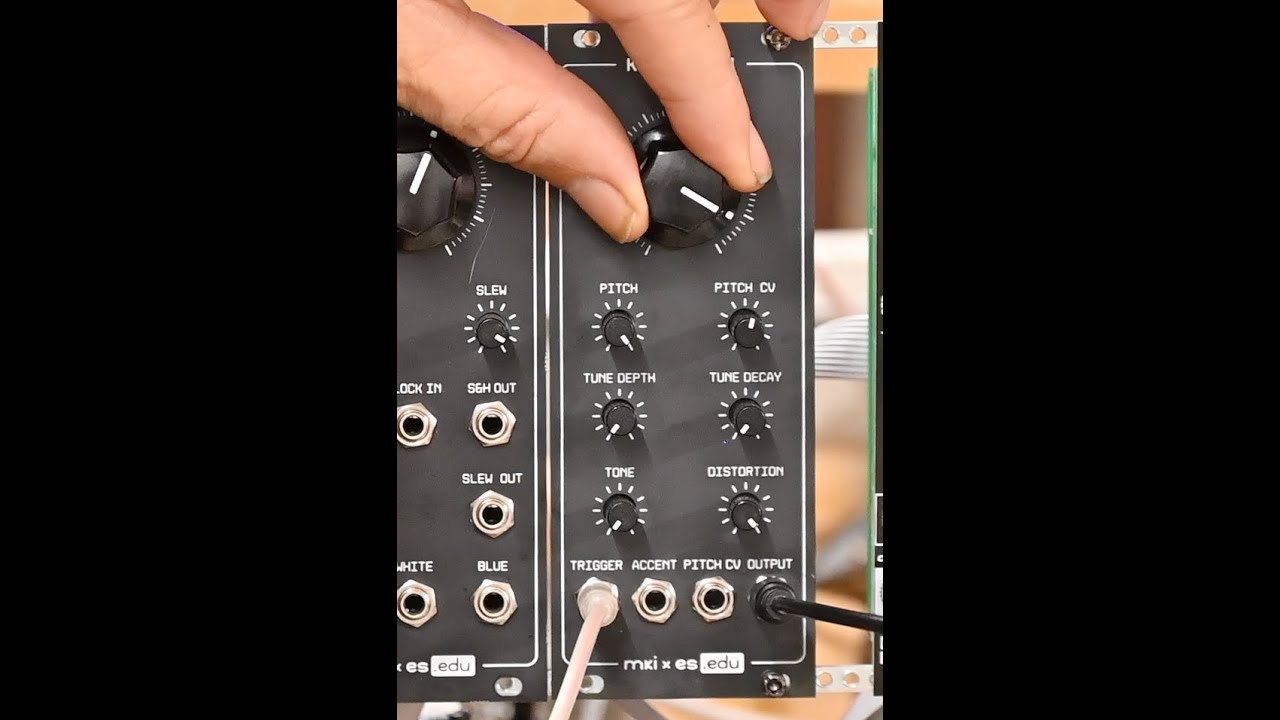 C.K. builds an EDU kick drum v2 kit from Erica Synths, eurorack