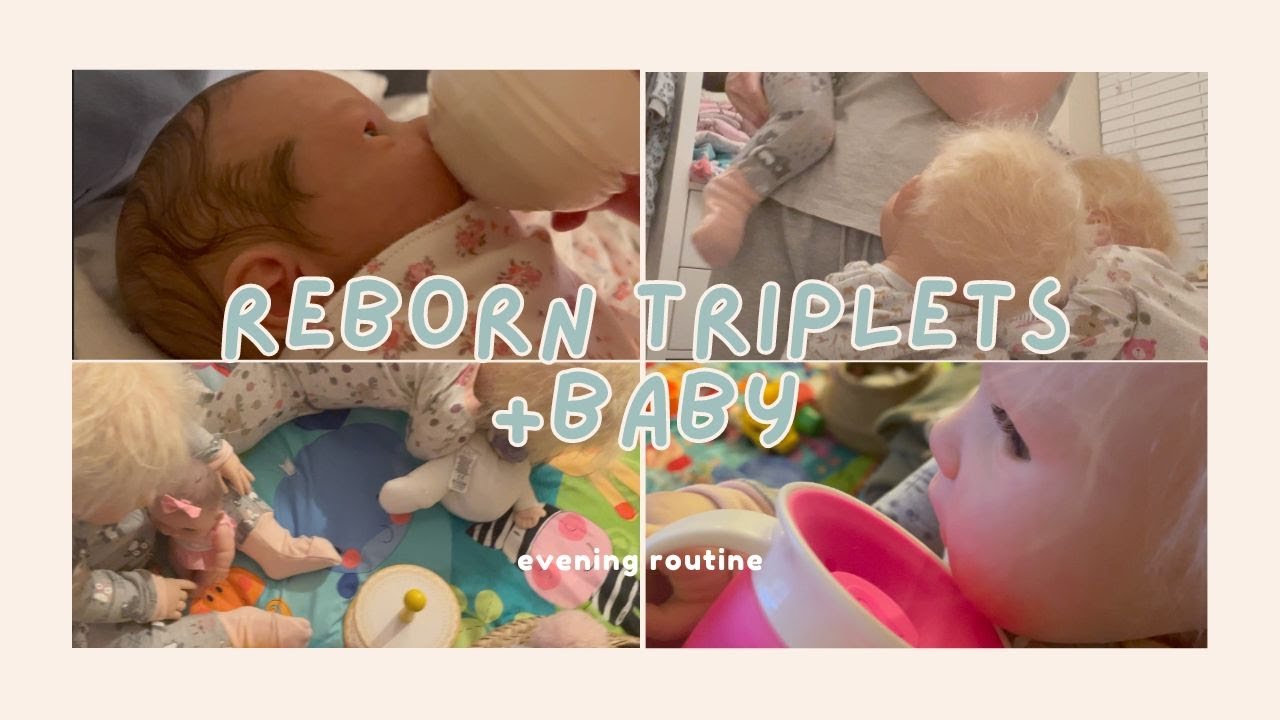 Reborn Triplets and Baby | Evening Routine