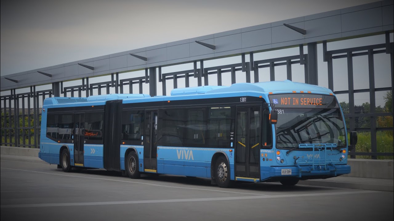 VIVA 2013 Nova Bus LFS Artic # 1381 | VIVA Purple Westbound Bus Ride
