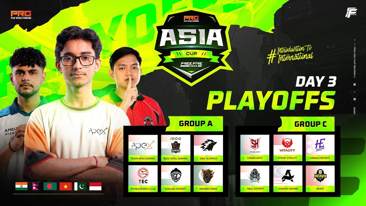 PRG Asia Cup | Playoffs | Day-3 | A x C